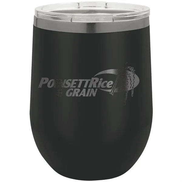 Ion-plated stainless steel stemless 12 ounce insulated stemless wine tumbler with... from ASI 74601 Calico