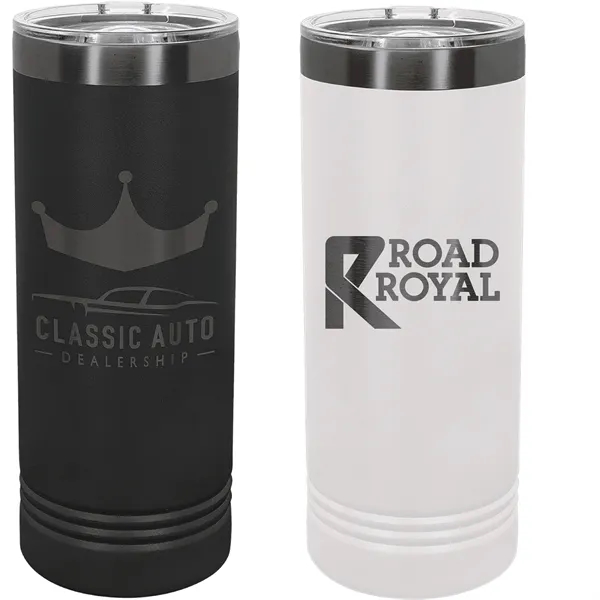 Polar Camel stainless steel 22-ounce insulated ION-Plated tumbler with sliding lid.... from ASI 74601 Calico