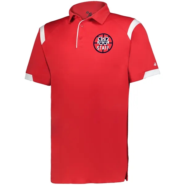 Adult On The Rise Polo with a 3 button placket.... from ASI 37461 Augusta Sportswear / Badger Sport Badger Sportswear Badger Sportswear Div. of Founder Sport Group