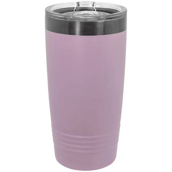 20 oz. stainless steel ringed tumbler with a vacuum sealed, clear-colored... from ASI 74601 Calico