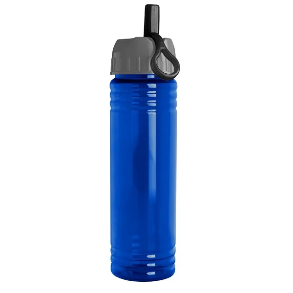 Slim Cylinder Design 24 oz. UpCycle Sport Bottles with Ring Straw... from ASI 40480 Koozie Group