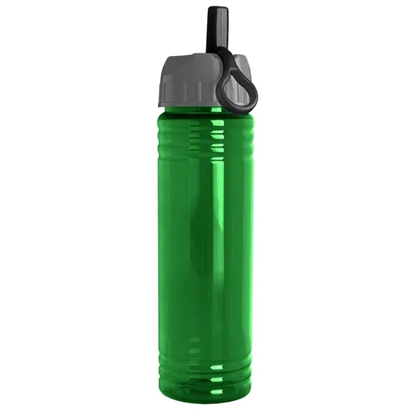 Slim Cylinder Design 24 oz. UpCycle Sport Bottles with Ring Straw... from ASI 40480 Koozie Group