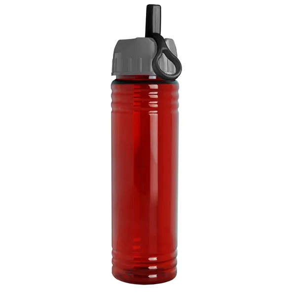 Slim Cylinder Design 24 oz. UpCycle Sport Bottles with Ring Straw... from ASI 40480 Koozie Group