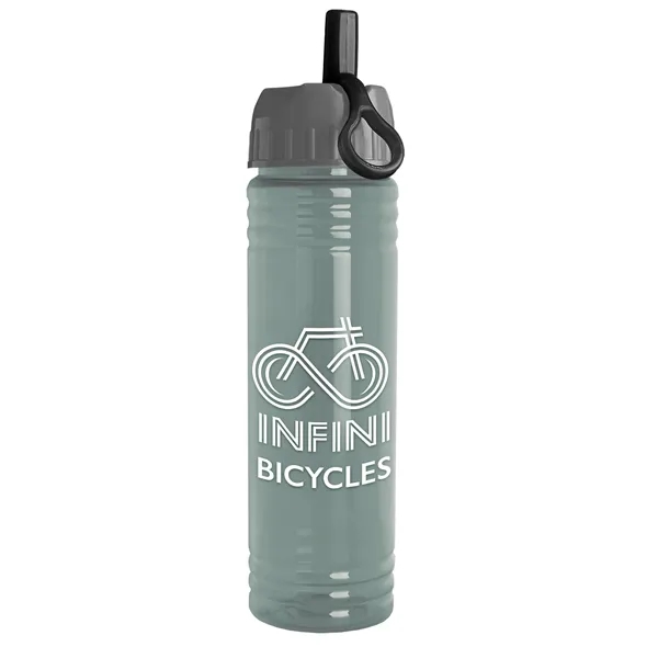 Slim Cylinder Design 24 oz. UpCycle Sport Bottles with Ring Straw... from ASI 40480 Koozie Group