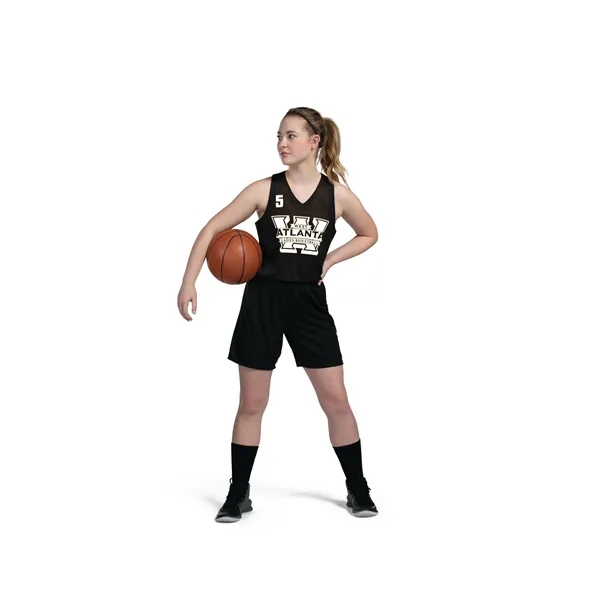 Step on the court in the Ladies Tricot Mesh Reversible Jersey... from ASI 37461 Augusta Sportswear / Augusta Sportswear, Inc. d/b/a Momentec Brands