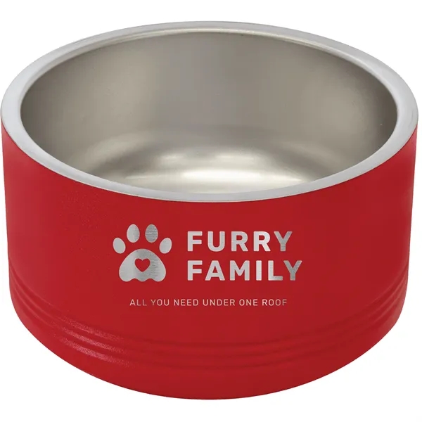 Polar Camel stainless steel 18-ounce pet bowls.... from ASI 74601 Calico