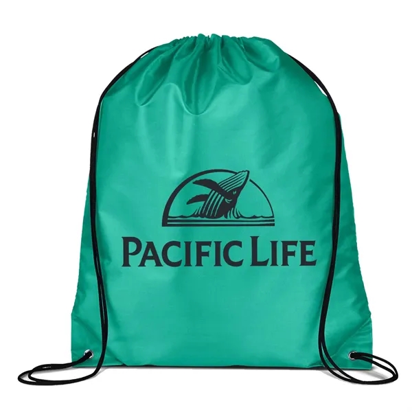 14.5" x 17.5" 210 Denier polyester drawstring backpack with nylon straps.... from ASI 63549 Jornik Manufacturing Corp / Jornik