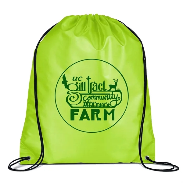 14.5" x 17.5" 210 Denier polyester drawstring backpack with nylon straps.... from ASI 63549 Jornik Manufacturing Corp / Jornik