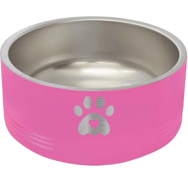 Polar Camel stainless steel 32-ounce pet bowls.... from ASI 74601 Calico