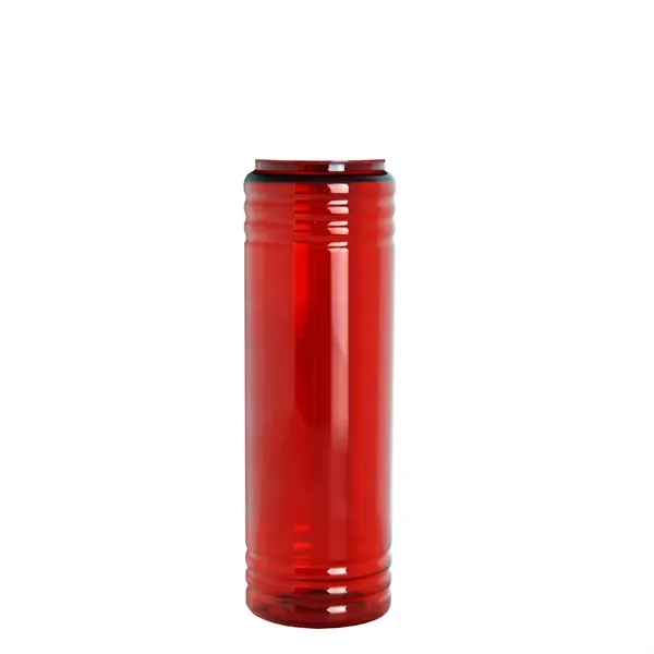 New Slim Cylinder Design 24 oz. Transparent Water Bottles with Ring... from ASI 40480 Koozie Group