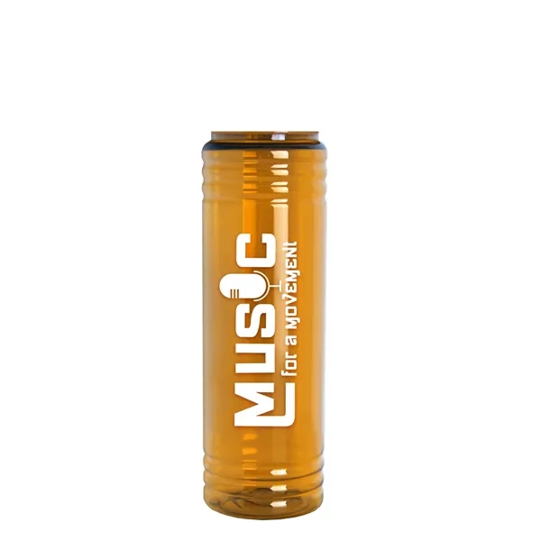 New Slim Cylinder Design 24 oz. Transparent Water Bottles with Ring... from ASI 40480 Koozie Group