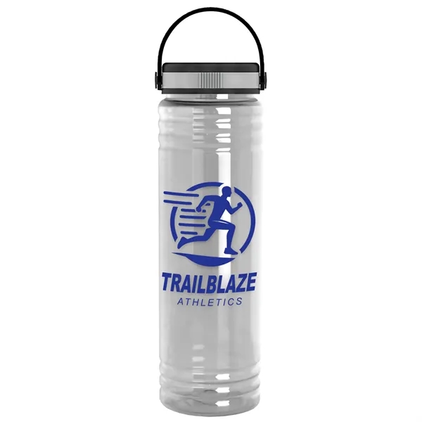 Slim Cylinder Design 24 oz Transparent Sport Bottles with EZ-Grip Lid.... from ASI 40480 Koozie Group