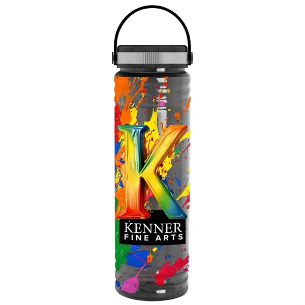 Slim Cylinder Design 24 oz Transparent Sport Bottles with EZ-Grip Lid.... from ASI 40480 Koozie Group