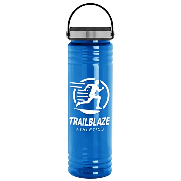 Slim Cylinder Design 24 oz Transparent Sport Bottles with EZ-Grip Lid.... from ASI 40480 Koozie Group
