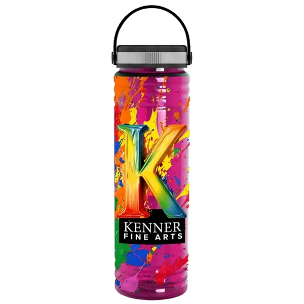 Slim Cylinder Design 24 oz Transparent Sport Bottles with EZ-Grip Lid.... from ASI 40480 Koozie Group