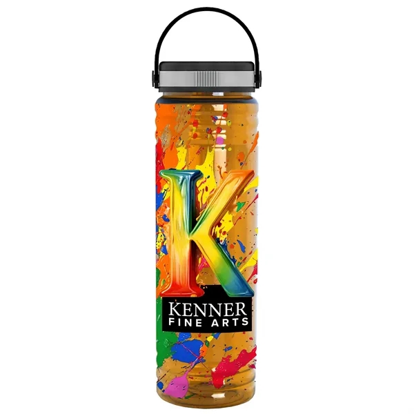 Slim Cylinder Design 24 oz Transparent Sport Bottles with EZ-Grip Lid.... from ASI 40480 Koozie Group