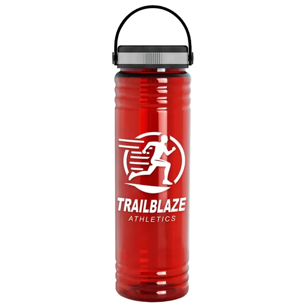 Slim Cylinder Design 24 oz Transparent Sport Bottles with EZ-Grip Lid.... from ASI 40480 Koozie Group