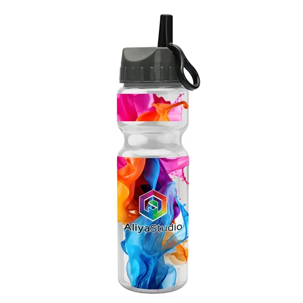 Transparent sports bottle, 28 oz., heavy wall design for multiple use.... from ASI 40480 Koozie Group