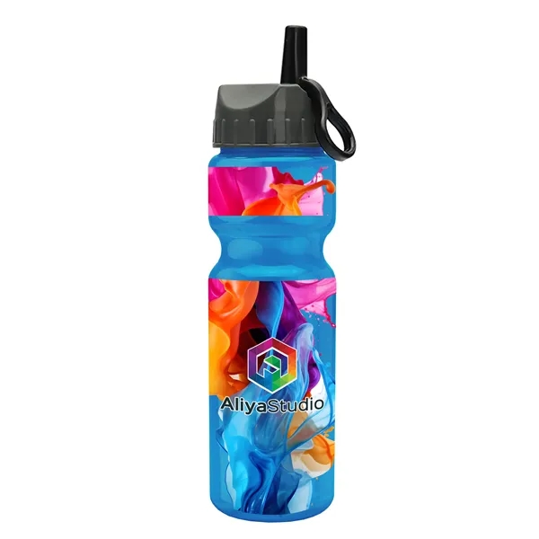 Transparent sports bottle, 28 oz., heavy wall design for multiple use.... from ASI 40480 Koozie Group
