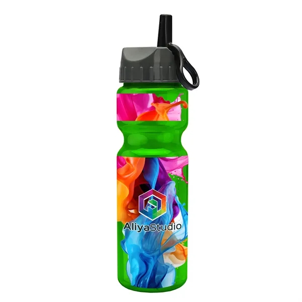 Transparent sports bottle, 28 oz., heavy wall design for multiple use.... from ASI 40480 Koozie Group