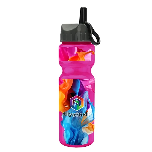 Transparent sports bottle, 28 oz., heavy wall design for multiple use.... from ASI 40480 Koozie Group