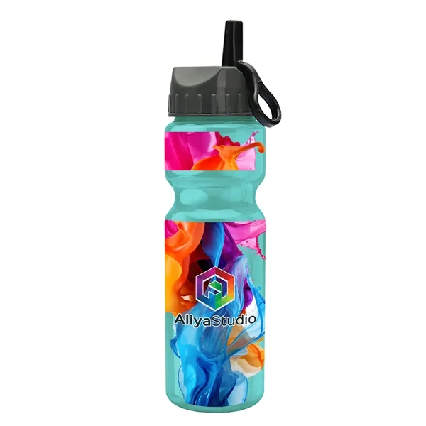 Transparent sports bottle, 28 oz., heavy wall design for multiple use.... from ASI 40480 Koozie Group