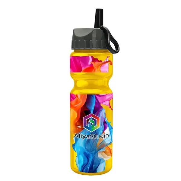 Transparent sports bottle, 28 oz., heavy wall design for multiple use.... from ASI 40480 Koozie Group