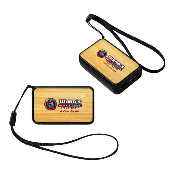 UL 1000mAh NanoCharge Bamboo Power Bank... from ASI 30208 A P Specialties / AP Specialties