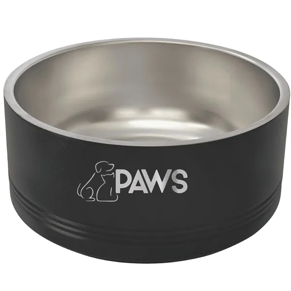 Polar Camel stainless steel 64-ounce pet bowls.... from ASI 74601 Calico