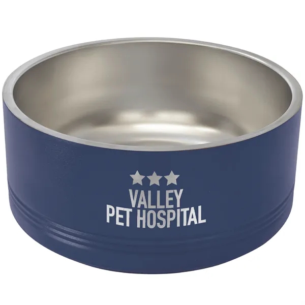 Polar Camel stainless steel 64-ounce pet bowls.... from ASI 74601 Calico