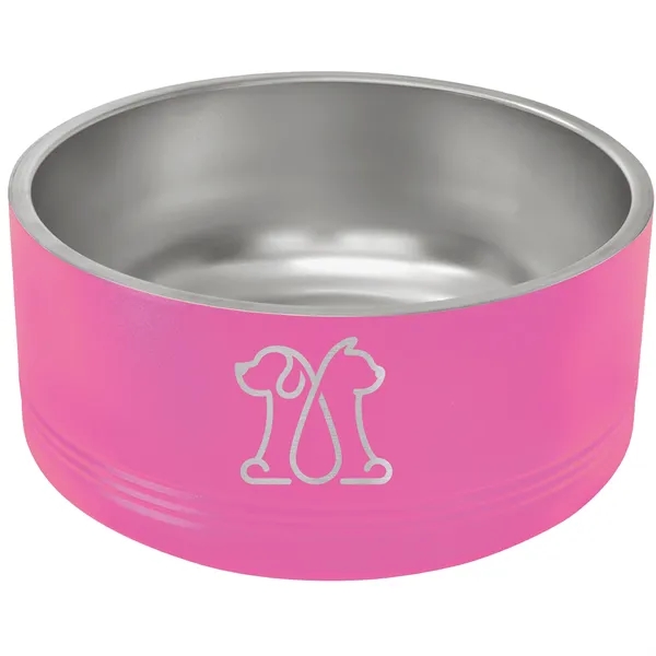Polar Camel stainless steel 64-ounce pet bowls.... from ASI 74601 Calico