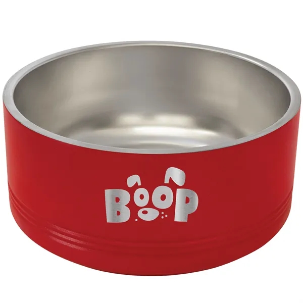 Polar Camel stainless steel 64-ounce pet bowls.... from ASI 74601 Calico