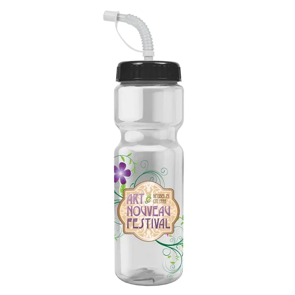 Transparent sports bottle, 28 oz., heavy wall design for multiple use.... from ASI 40480 Koozie Group