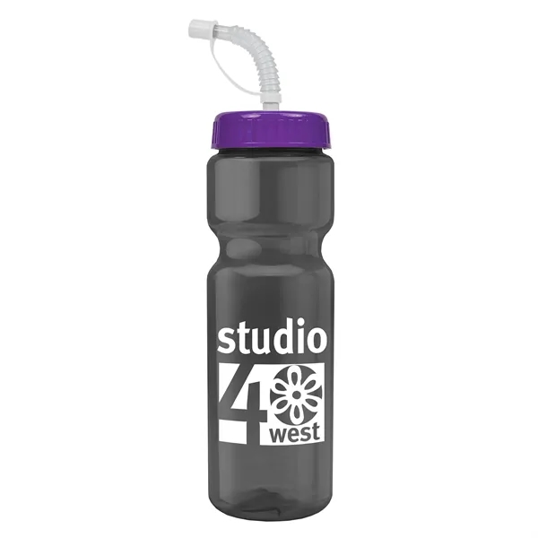 Transparent sports bottle, 28 oz., heavy wall design for multiple use.... from ASI 40480 Koozie Group