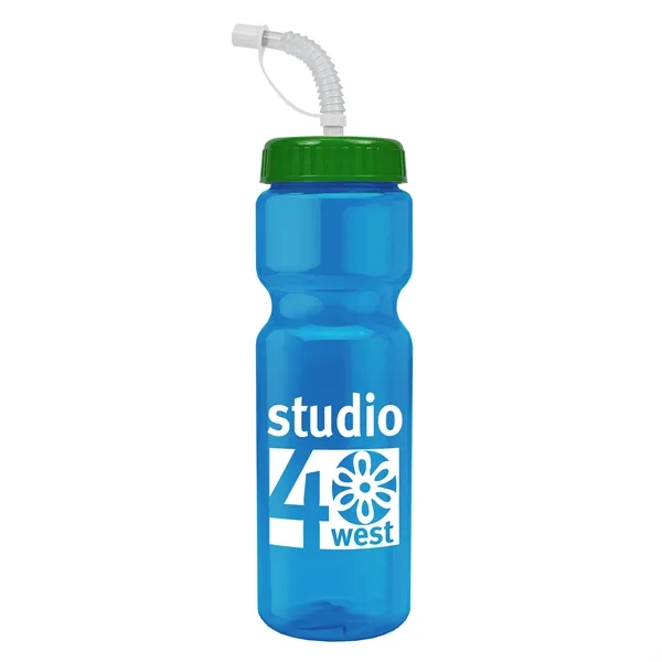 Transparent sports bottle, 28 oz., heavy wall design for multiple use.... from ASI 40480 Koozie Group