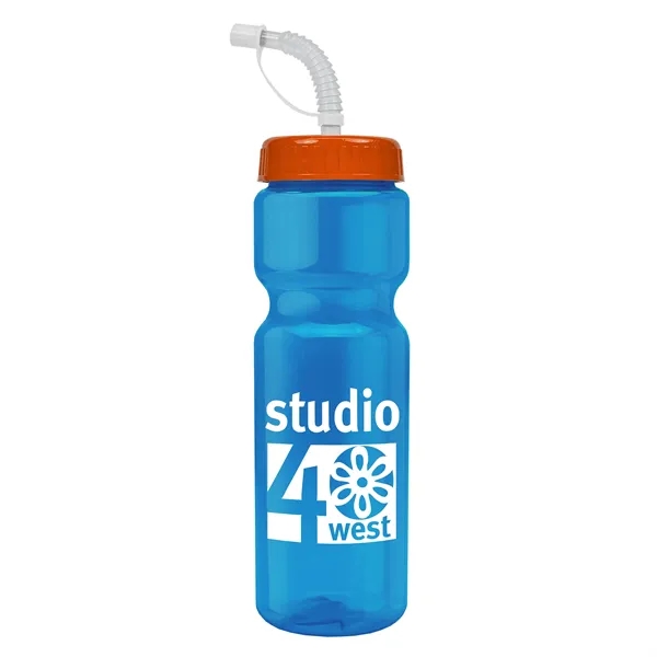 Transparent sports bottle, 28 oz., heavy wall design for multiple use.... from ASI 40480 Koozie Group