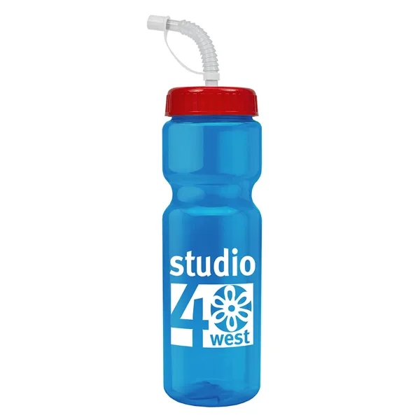 Transparent sports bottle, 28 oz., heavy wall design for multiple use.... from ASI 40480 Koozie Group