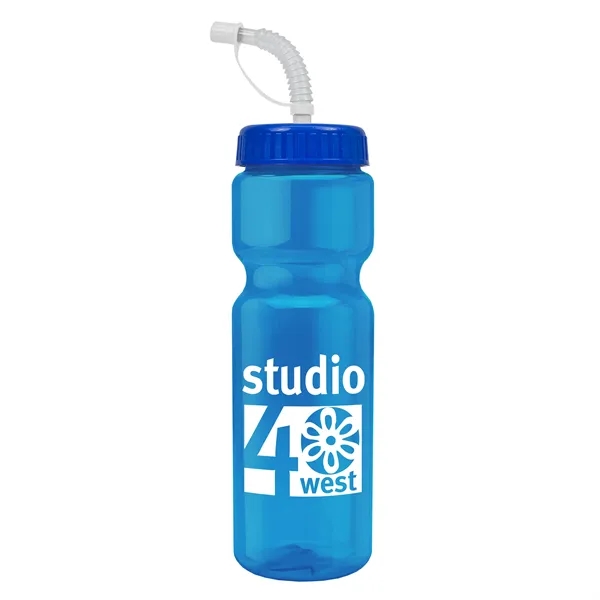 Transparent sports bottle, 28 oz., heavy wall design for multiple use.... from ASI 40480 Koozie Group