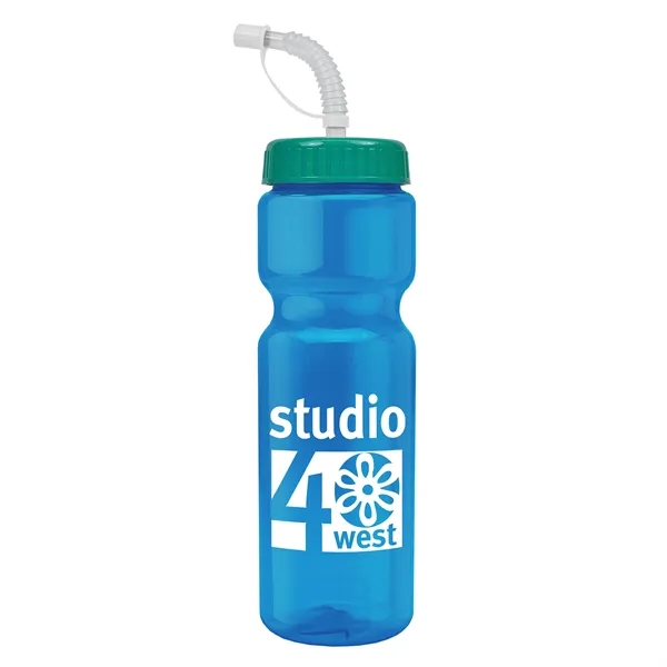 Transparent sports bottle, 28 oz., heavy wall design for multiple use.... from ASI 40480 Koozie Group