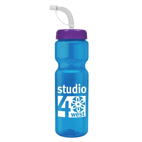 Transparent sports bottle, 28 oz., heavy wall design for multiple use.... from ASI 40480 Koozie Group