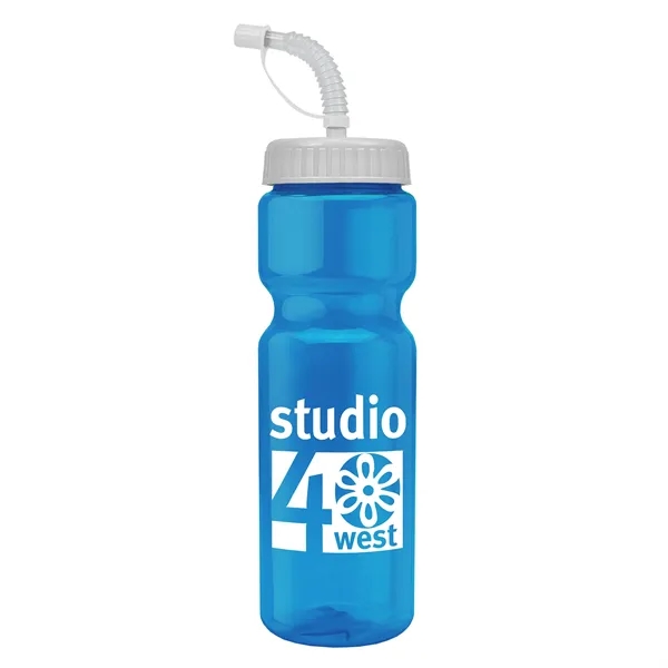 Transparent sports bottle, 28 oz., heavy wall design for multiple use.... from ASI 40480 Koozie Group