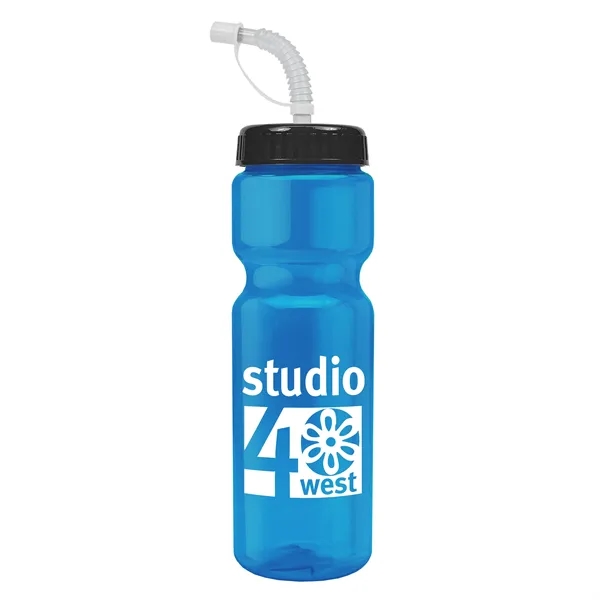 Transparent sports bottle, 28 oz., heavy wall design for multiple use.... from ASI 40480 Koozie Group