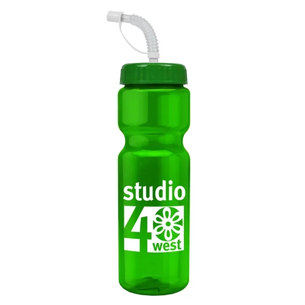 Transparent sports bottle, 28 oz., heavy wall design for multiple use.... from ASI 40480 Koozie Group