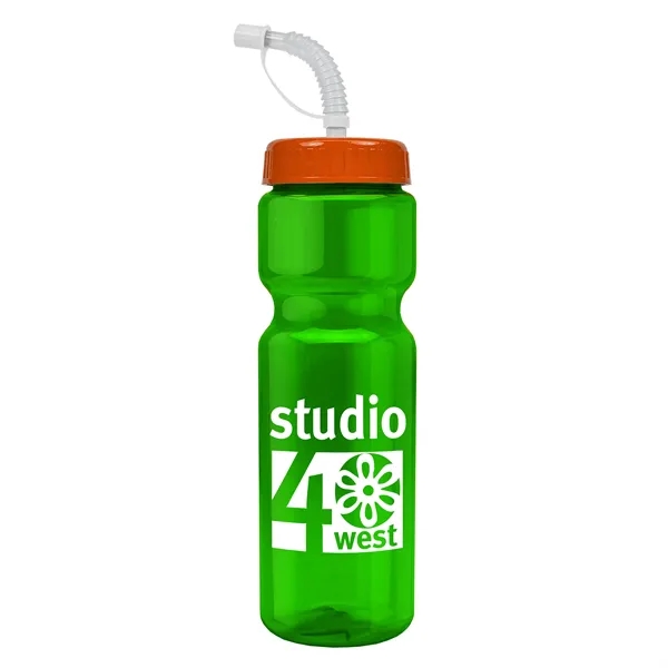 Transparent sports bottle, 28 oz., heavy wall design for multiple use.... from ASI 40480 Koozie Group