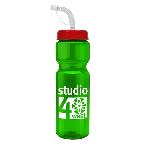 Transparent sports bottle, 28 oz., heavy wall design for multiple use.... from ASI 40480 Koozie Group