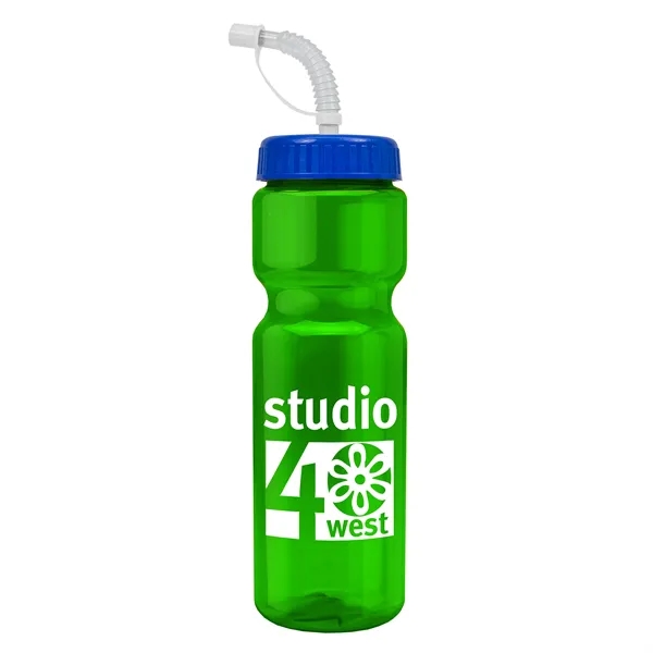 Transparent sports bottle, 28 oz., heavy wall design for multiple use.... from ASI 40480 Koozie Group