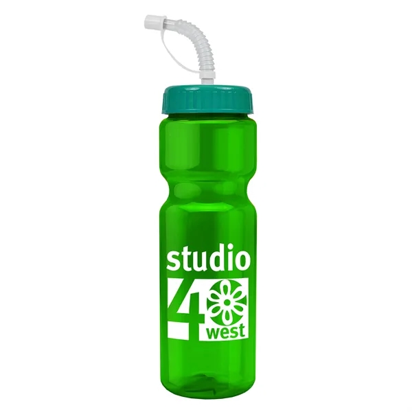 Transparent sports bottle, 28 oz., heavy wall design for multiple use.... from ASI 40480 Koozie Group
