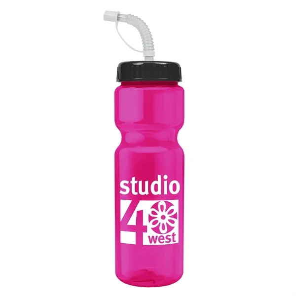 Transparent sports bottle, 28 oz., heavy wall design for multiple use.... from ASI 40480 Koozie Group