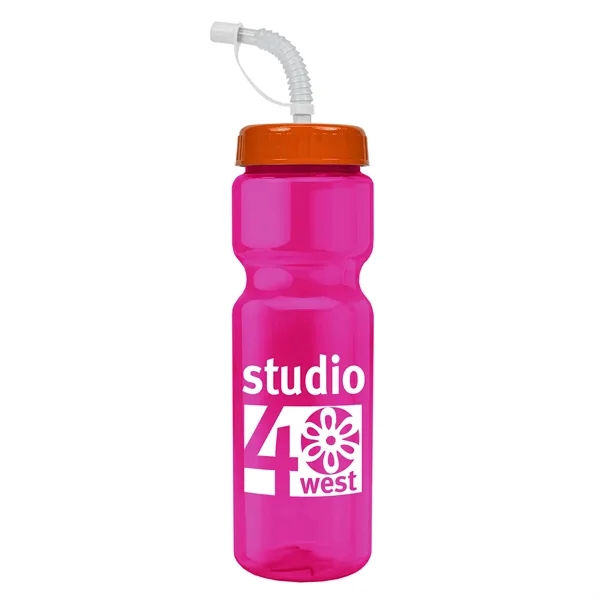 Transparent sports bottle, 28 oz., heavy wall design for multiple use.... from ASI 40480 Koozie Group