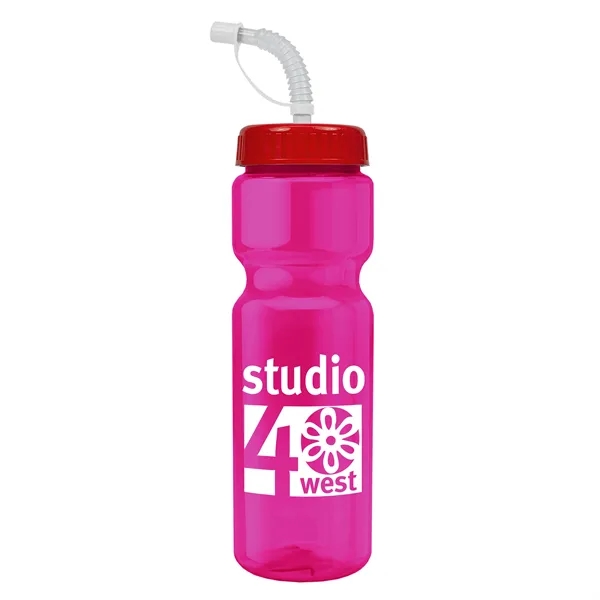 Transparent sports bottle, 28 oz., heavy wall design for multiple use.... from ASI 40480 Koozie Group